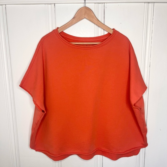 Frank and Eileen Original Olive Capelet Orange Tangerine Pumpkin One Size Cotton - Picture 1 of 11